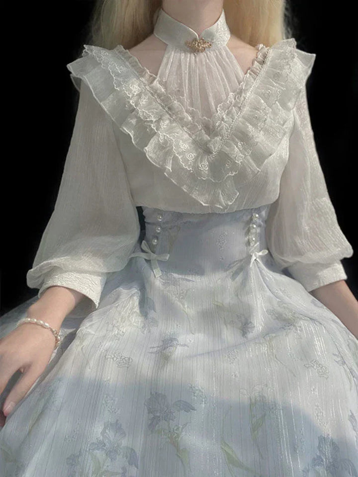 Floral Midi Dress in a Vintage-Inspired Silhouette