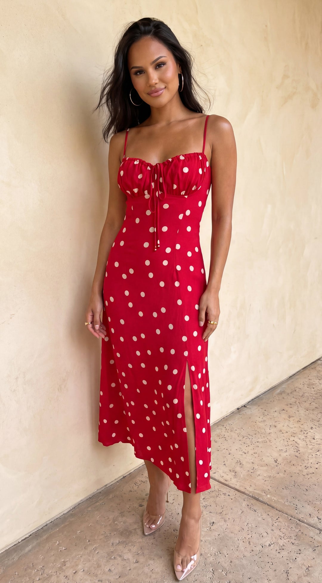 Odette Polka Dot Maxi Dress for Women - gallery