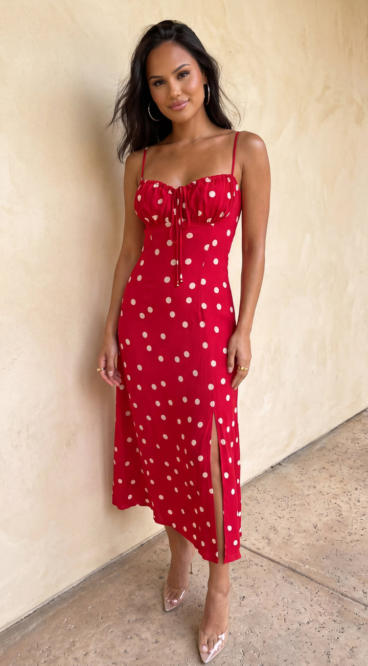 Odette Polka Dot Maxi Dress for Women - gallery