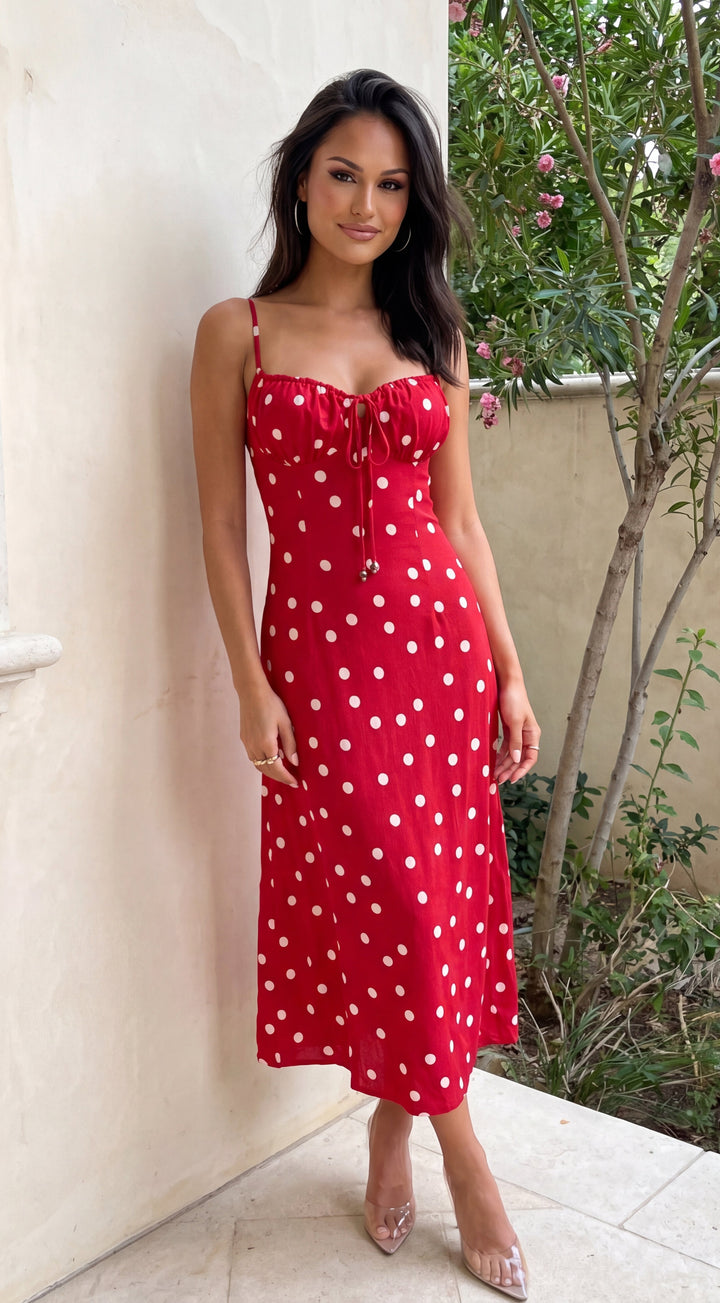 Odette Polka Dot Maxi Dress for Women - gallery