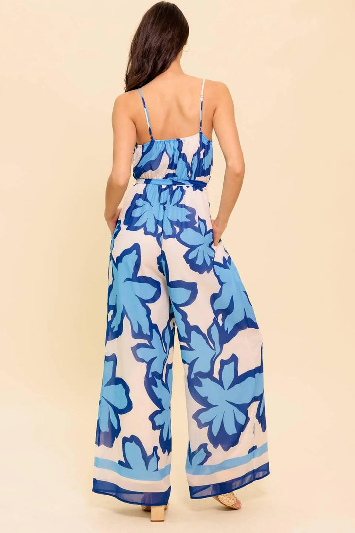 A Novel Approach Navy Woven Jumpsuit for Women - gallery