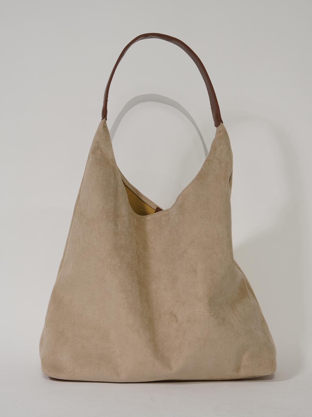 Structured Suede Tote – Spacious Everyday Handbag