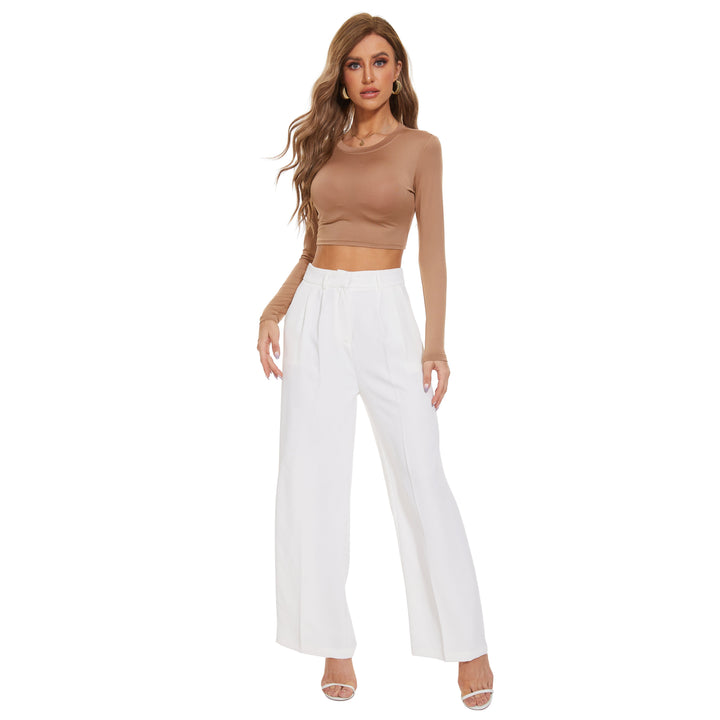 Loose Office Trousers Business Casual Pants Tall Type for Women - gallery