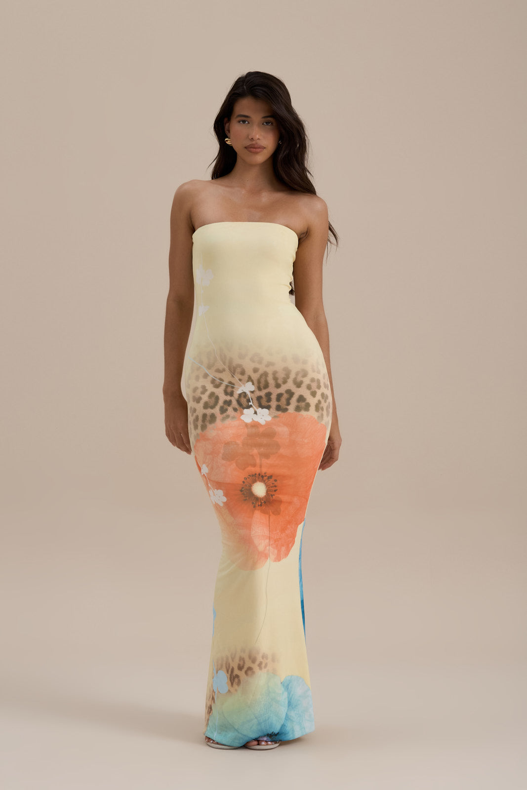 BONITA BANDEAU MAXI DRESS | SUMMER PRINT — gallery