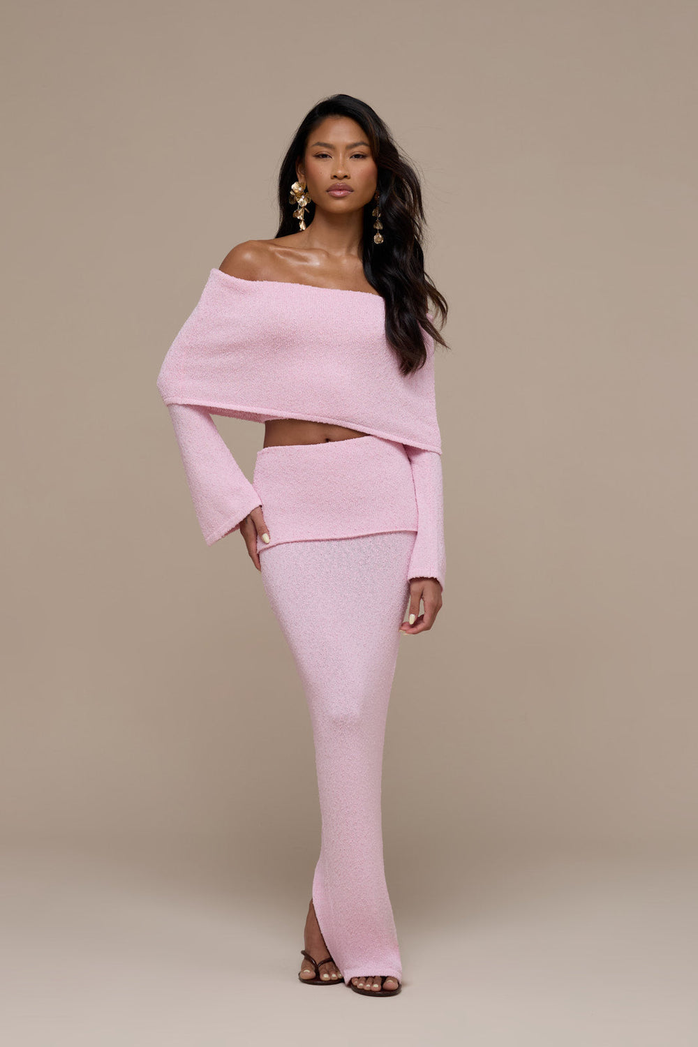 Yasmin Boucle Maxi Skirt for Women - gallery