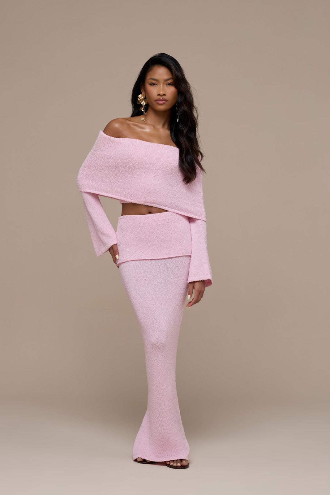 Yasmin Boucle Maxi Skirt for Women - gallery