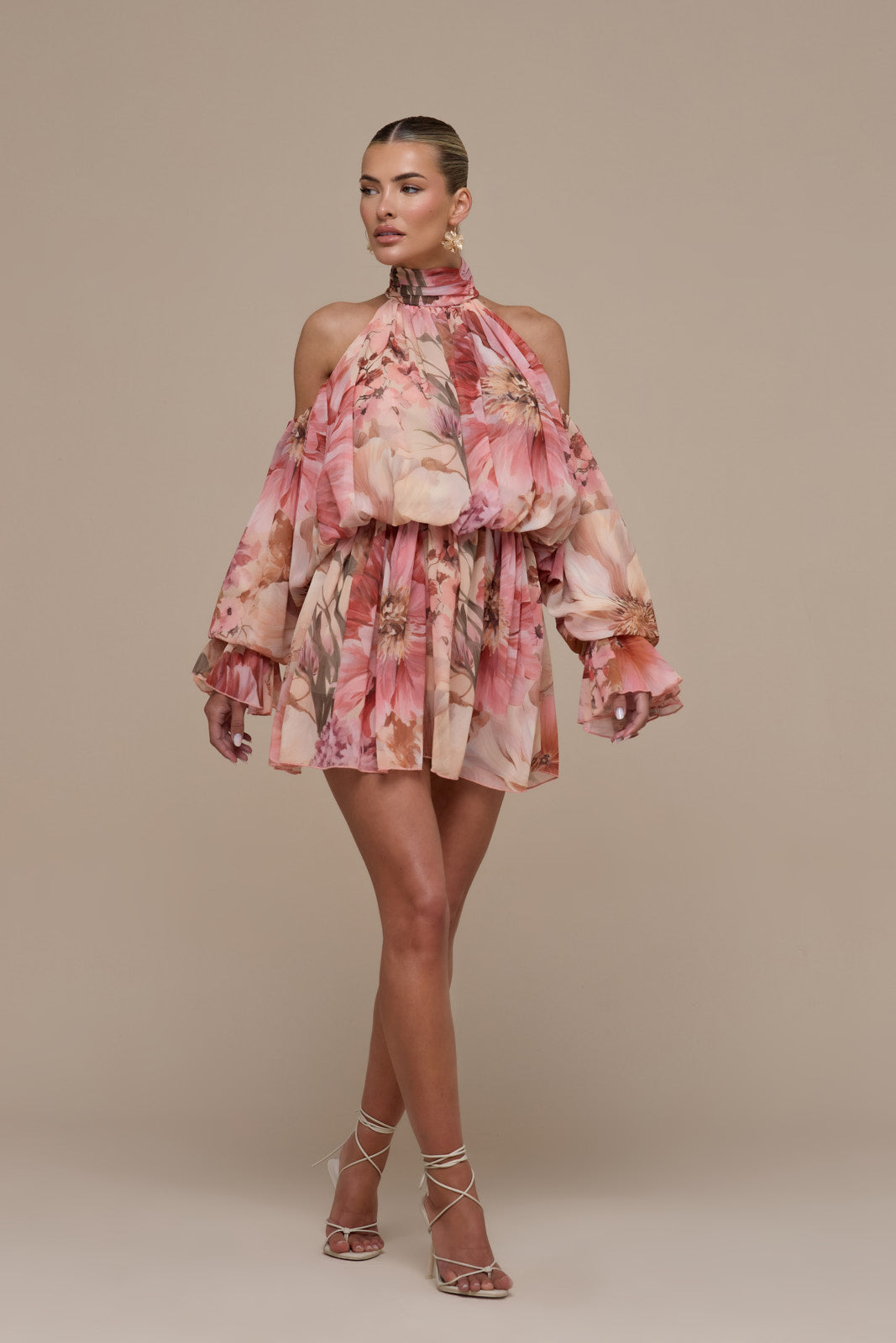 Una Halter Neck Mini Dress for Women - gallery