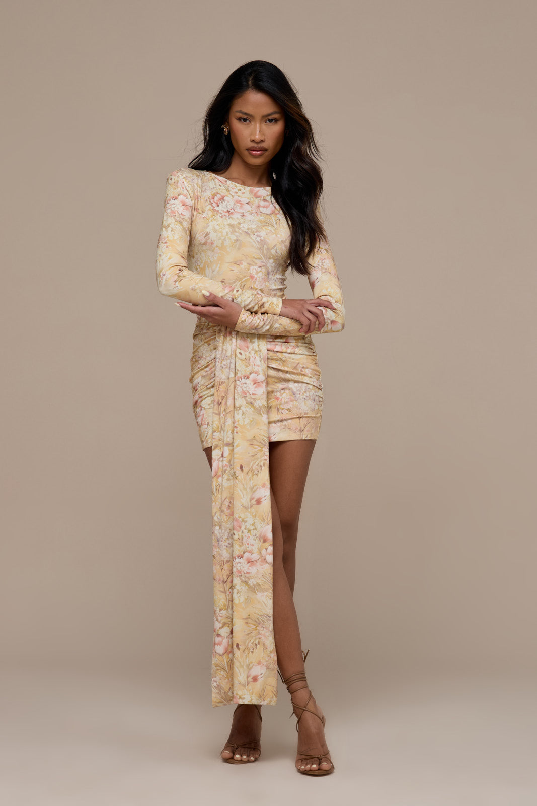 Nara Drape Mini Skirt for Women - gallery