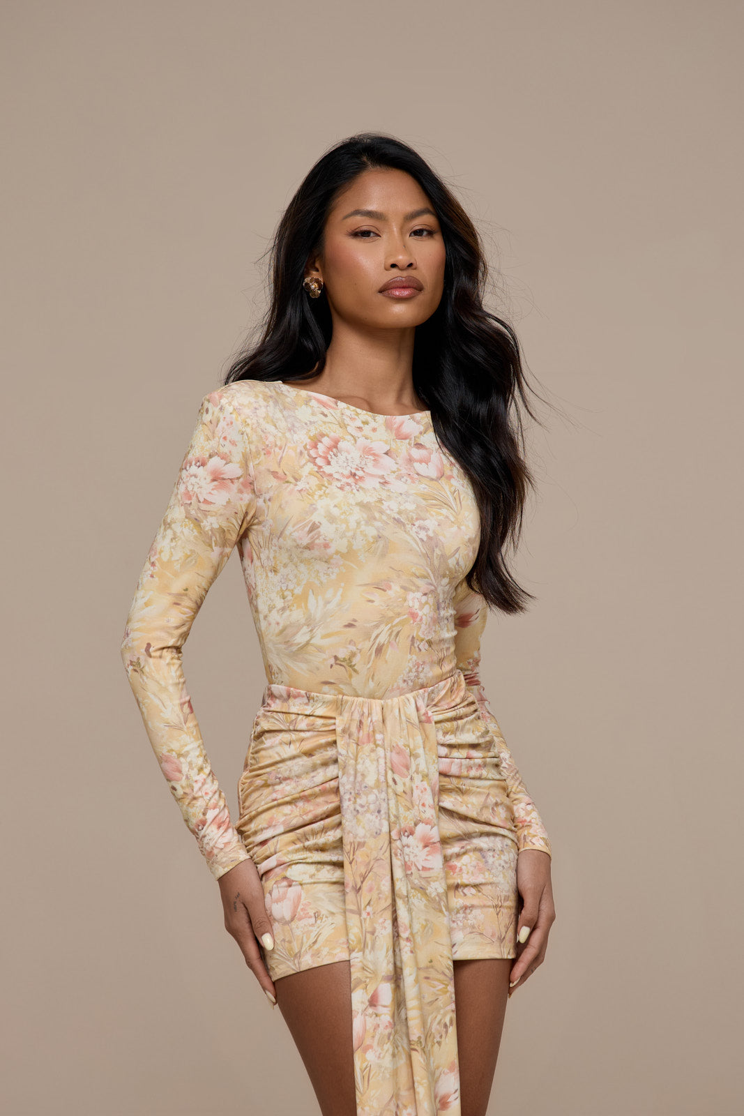 Nara Drape Mini Skirt for Women - gallery