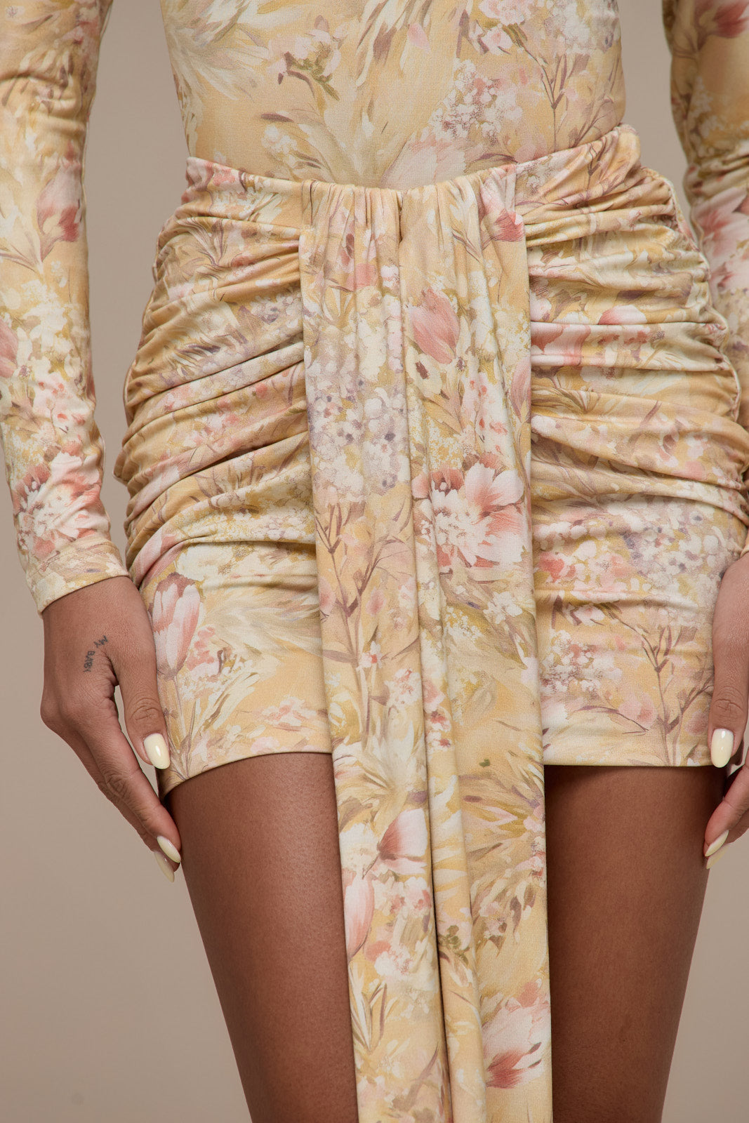 Nara Drape Mini Skirt for Women - gallery
