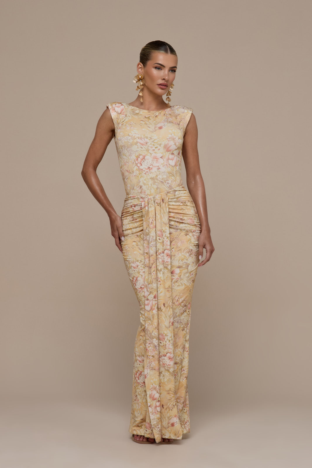 Nara Drape Maxi Skirt for Women