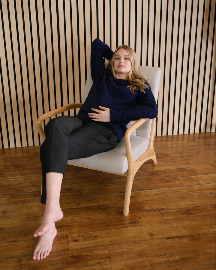 Navy Maternity Nursing Sweater for Women - gallery