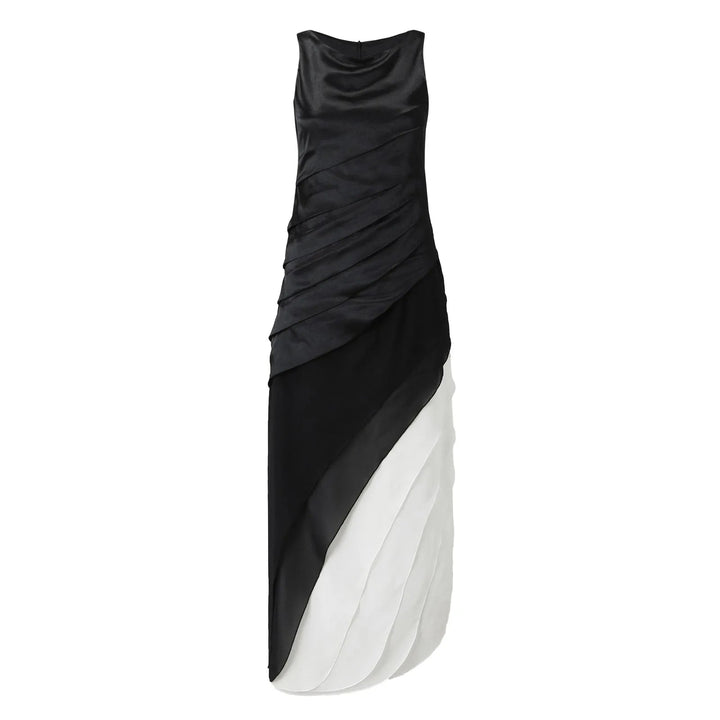 Ombre Layered Dress with Flowing Tiered Skirt