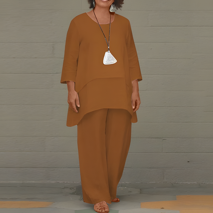 Marina Co-ord Set - Relaxed Matching Top and Trousers