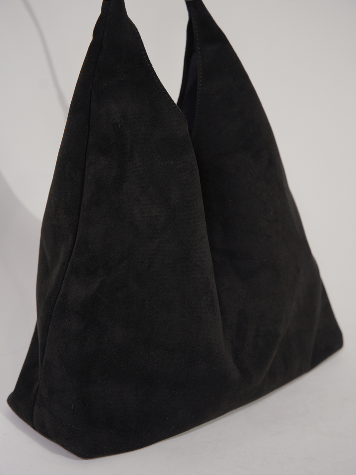 Structured Suede Tote – Spacious Everyday Handbag