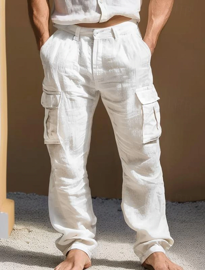 Linen Henley Summer Casual Shirt for Men - gallery