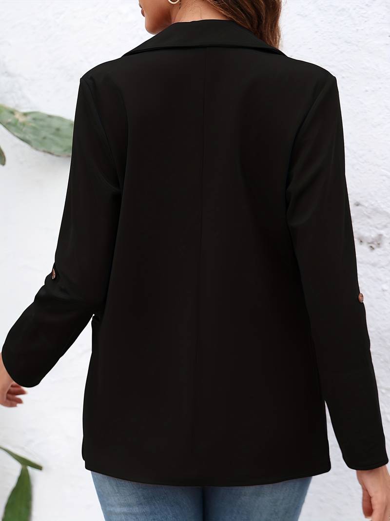 Open-Front Blazer with an Unstructured Relaxed Cut