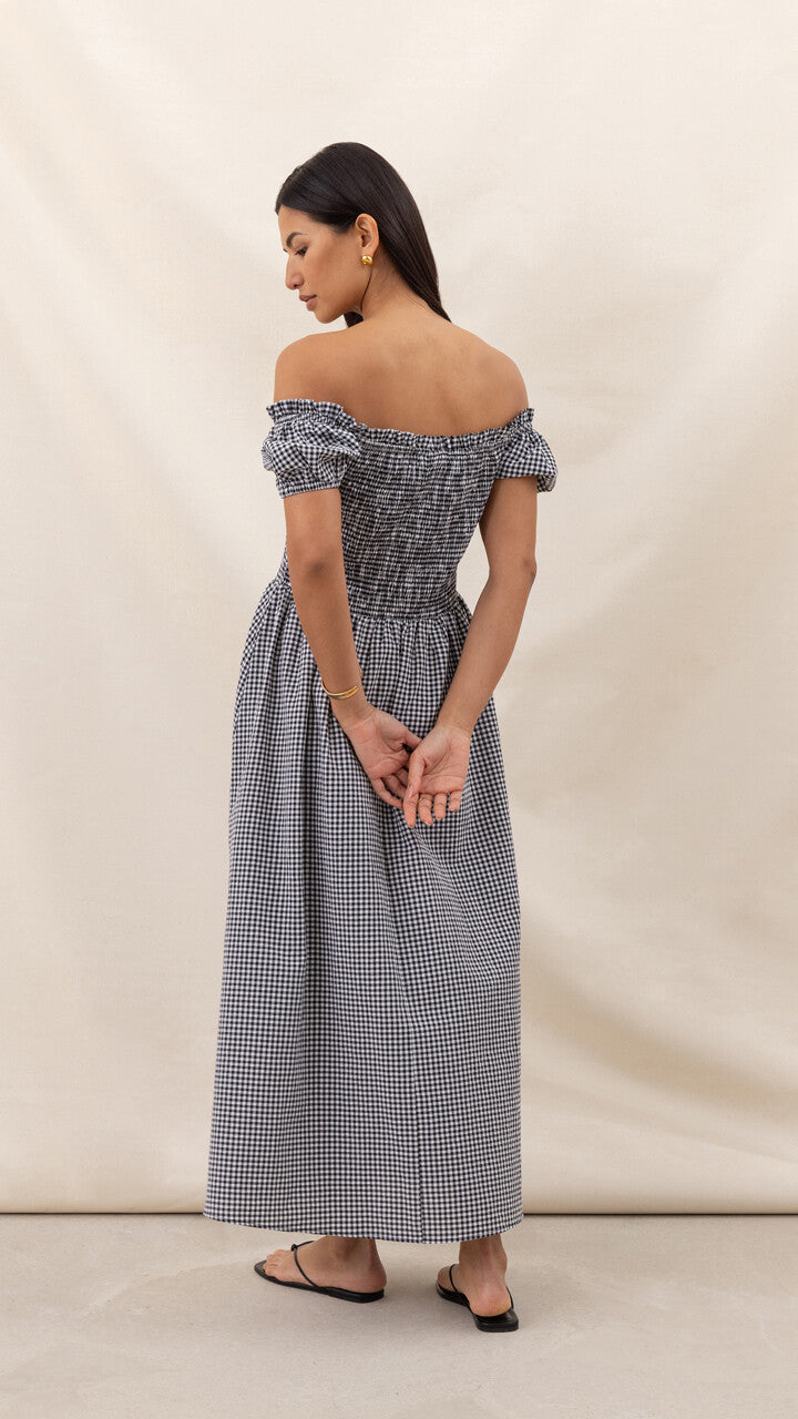 Mika Gingham Print Dress for Women - gallery