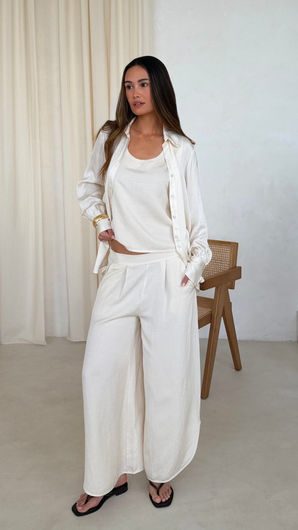 Freya Linen Top for Women - gallery