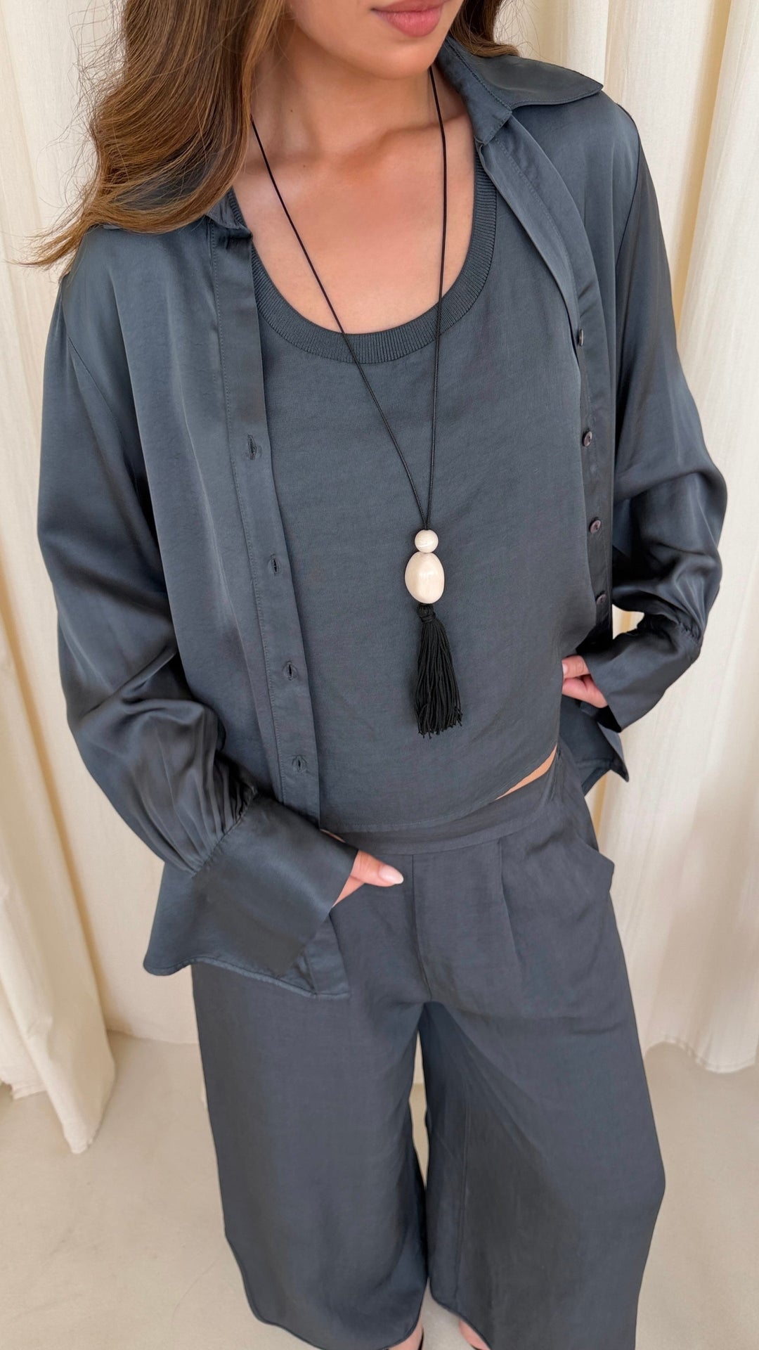 Lila Linen Top for Women - gallery