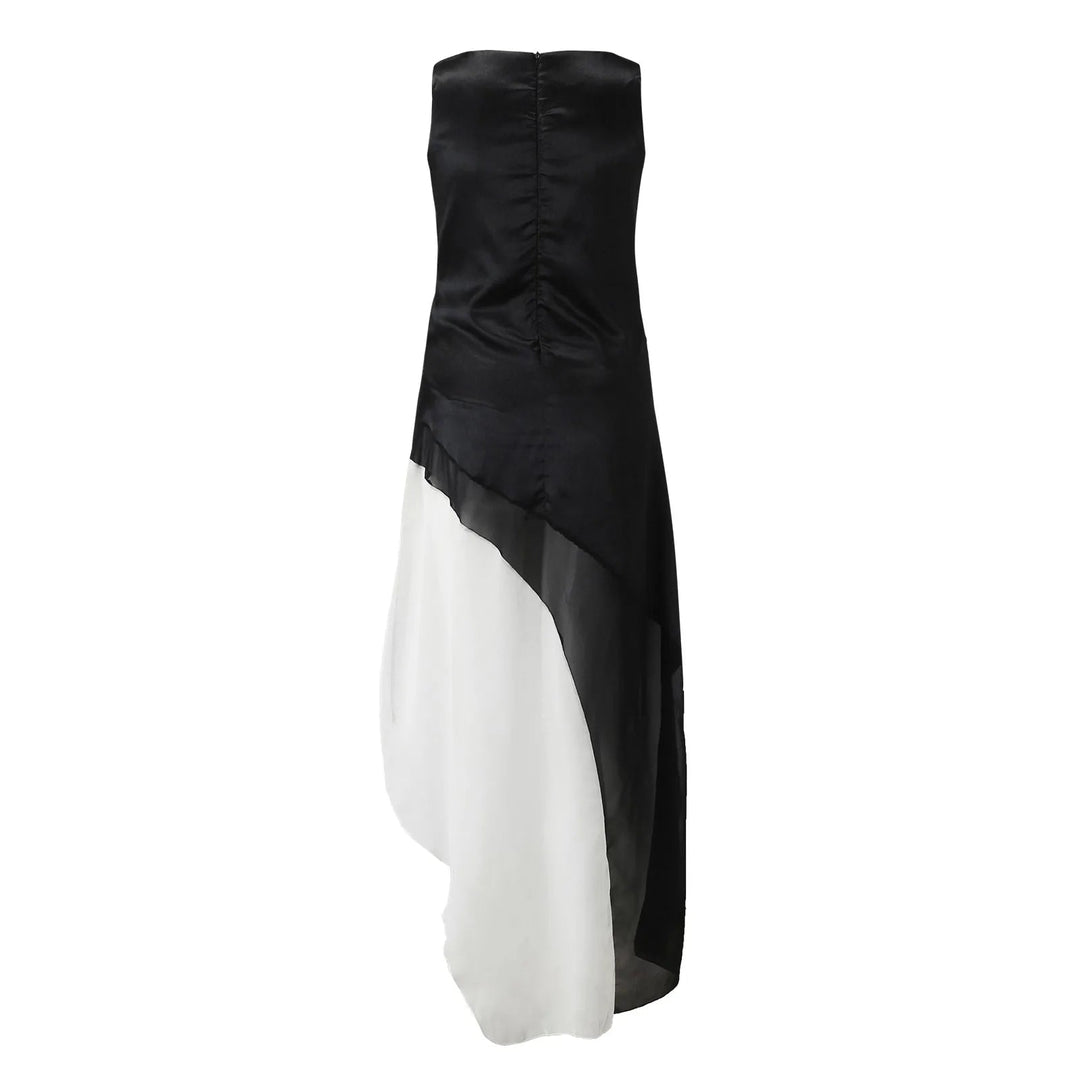 Ombre Layered Dress with Flowing Tiered Skirt