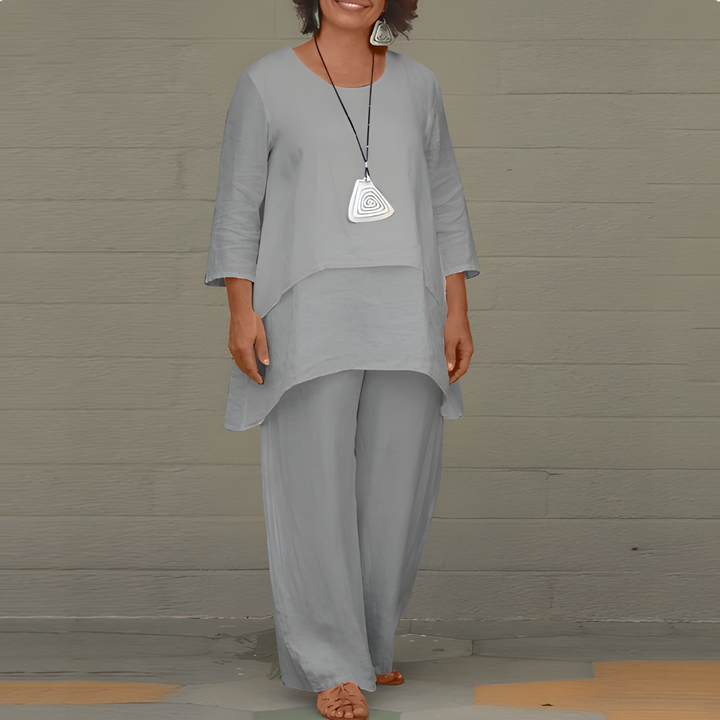 Marina Co-ord Set - Relaxed Matching Top and Trousers