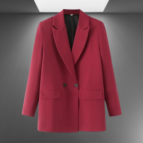 Double-Breasted Blazer for Women - Tailored Professional Fit