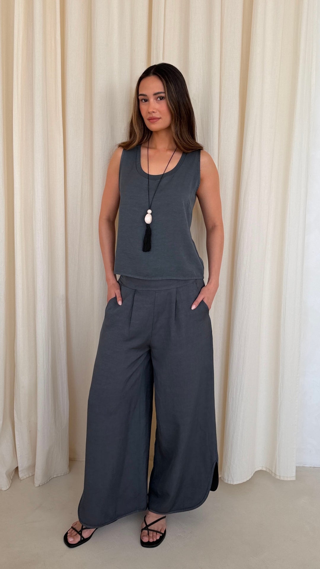 Lila Linen Top for Women - gallery