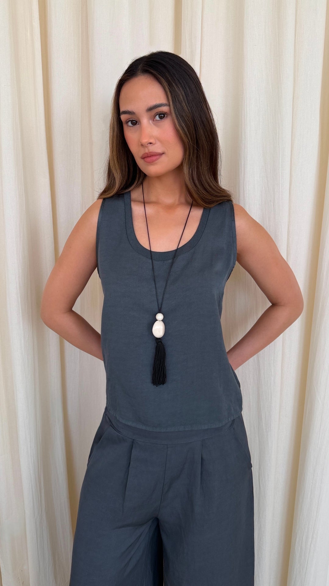 Lila Linen Top for Women - gallery