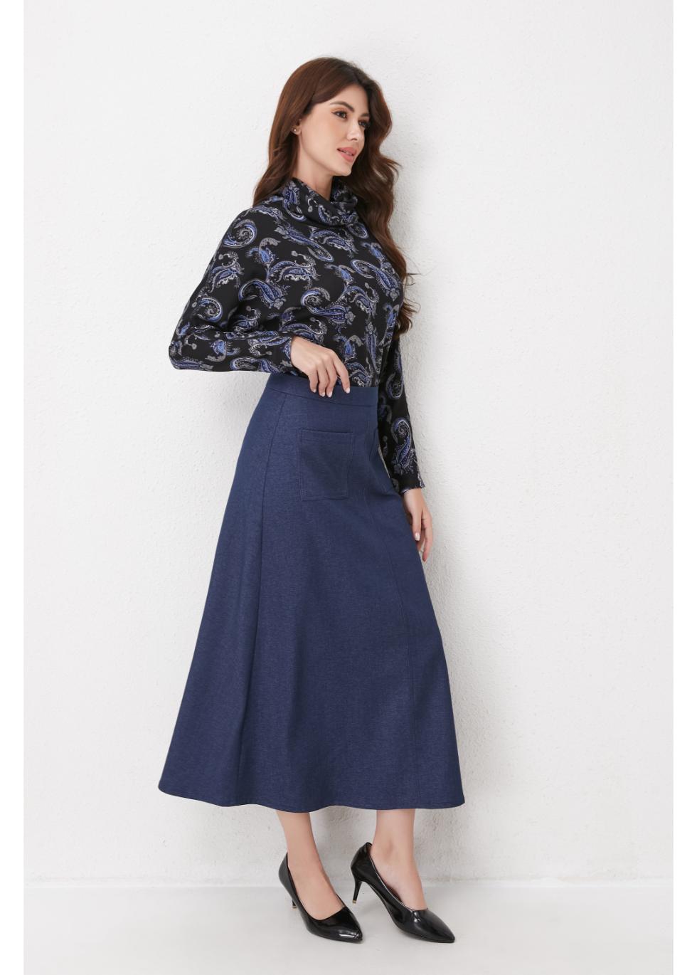 Sapphire Paisley Knit Top for Women - gallery
