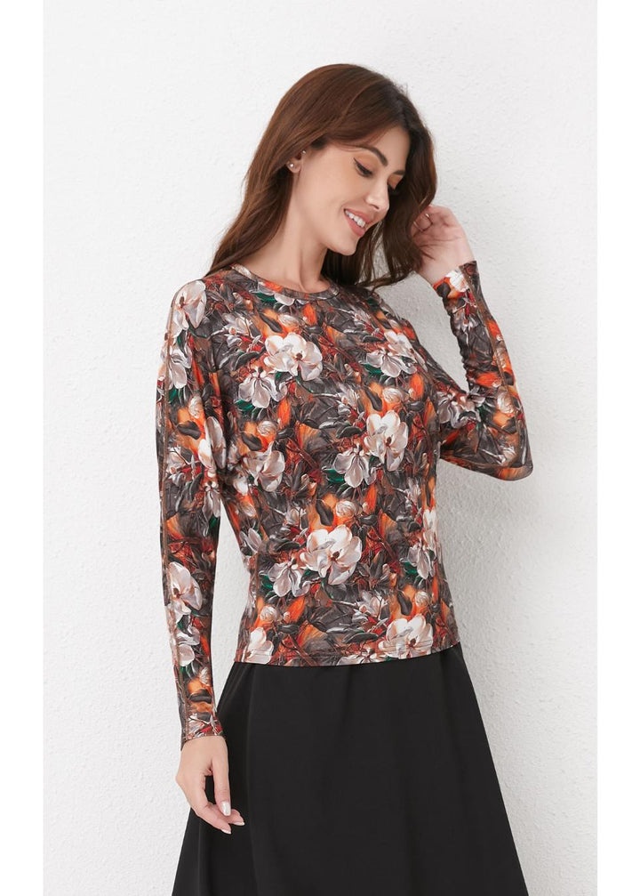 Autumn Bloom Knit Top for Women - gallery