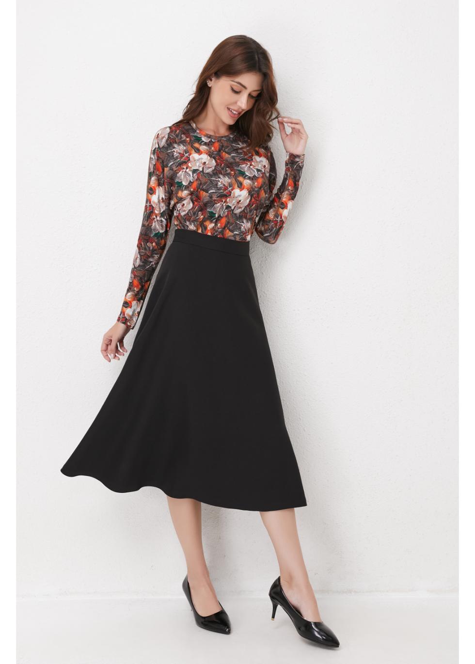 Autumn Bloom Knit Top for Women - gallery
