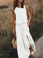 Solid Color Maxi Dress for Women