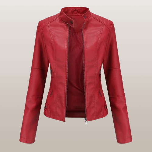 Zip-Up Jacket with Tailored Cut and Soft Lining