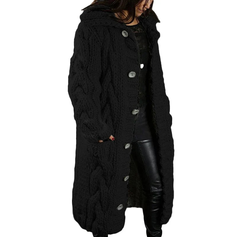 Wilma Soft and Chunky Knit Cardigan - Relaxed Fit for Women