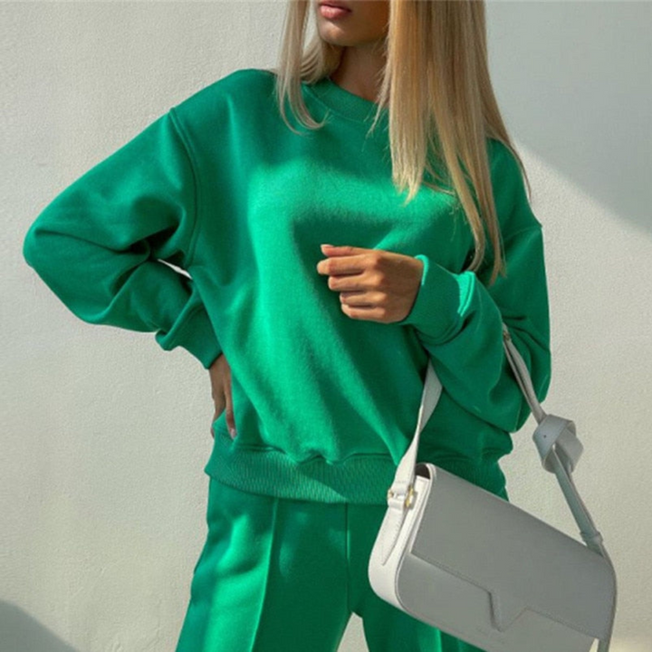 Two-Piece Jogging Set with Hoodie - Women's Activewear