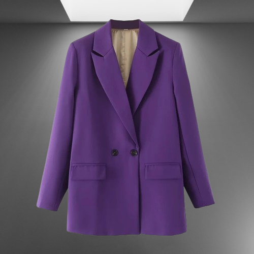 Double-Breasted Blazer for Women - Tailored Professional Fit