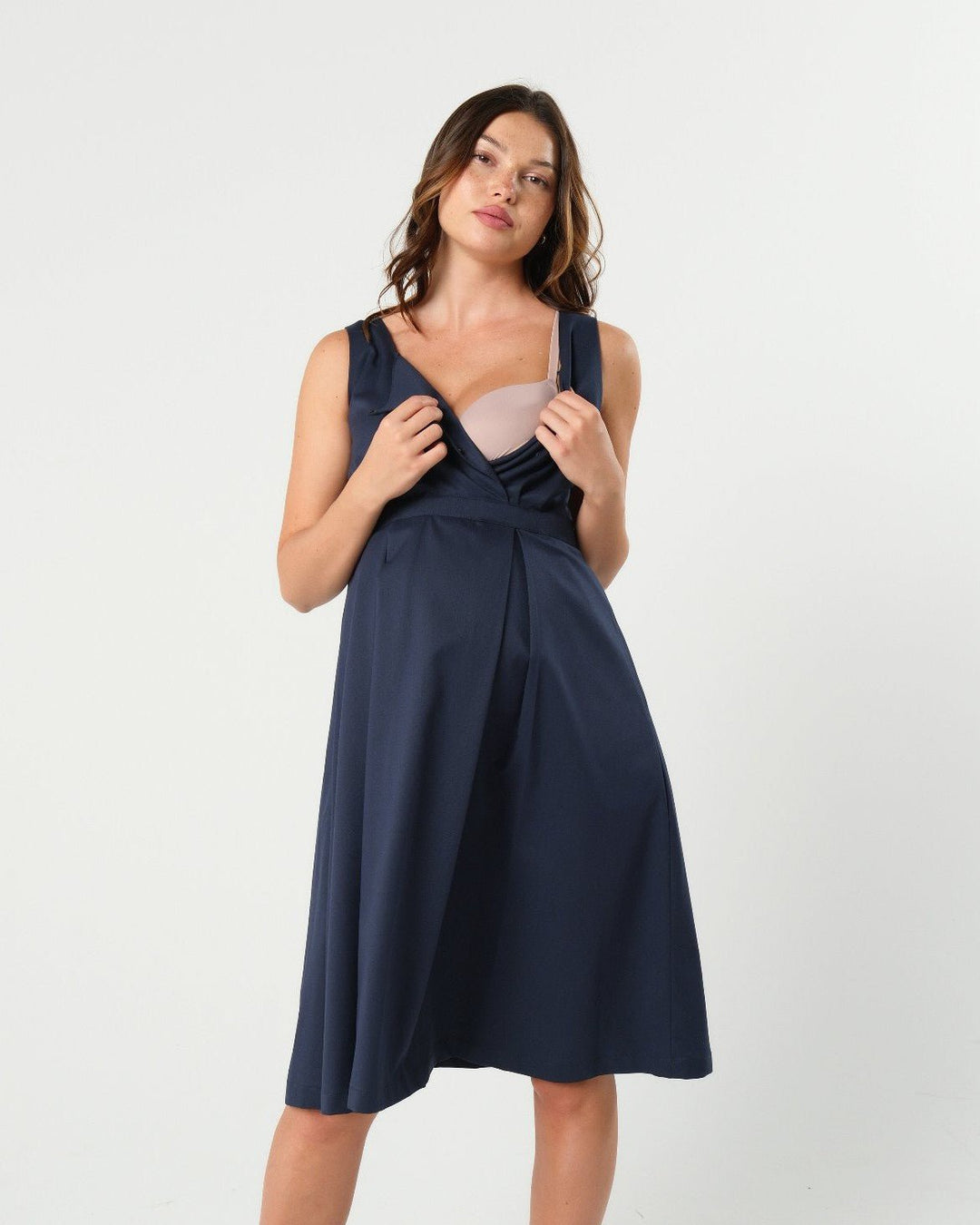 INTO THE BLUE Empire Maternity & Nursing Dress (Regular & Petite) — gallery