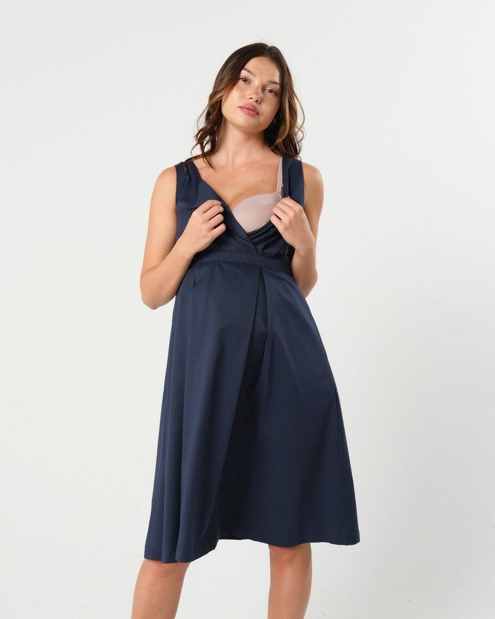 INTO THE BLUE Empire Maternity & Nursing Dress (Regular & Petite) — gallery