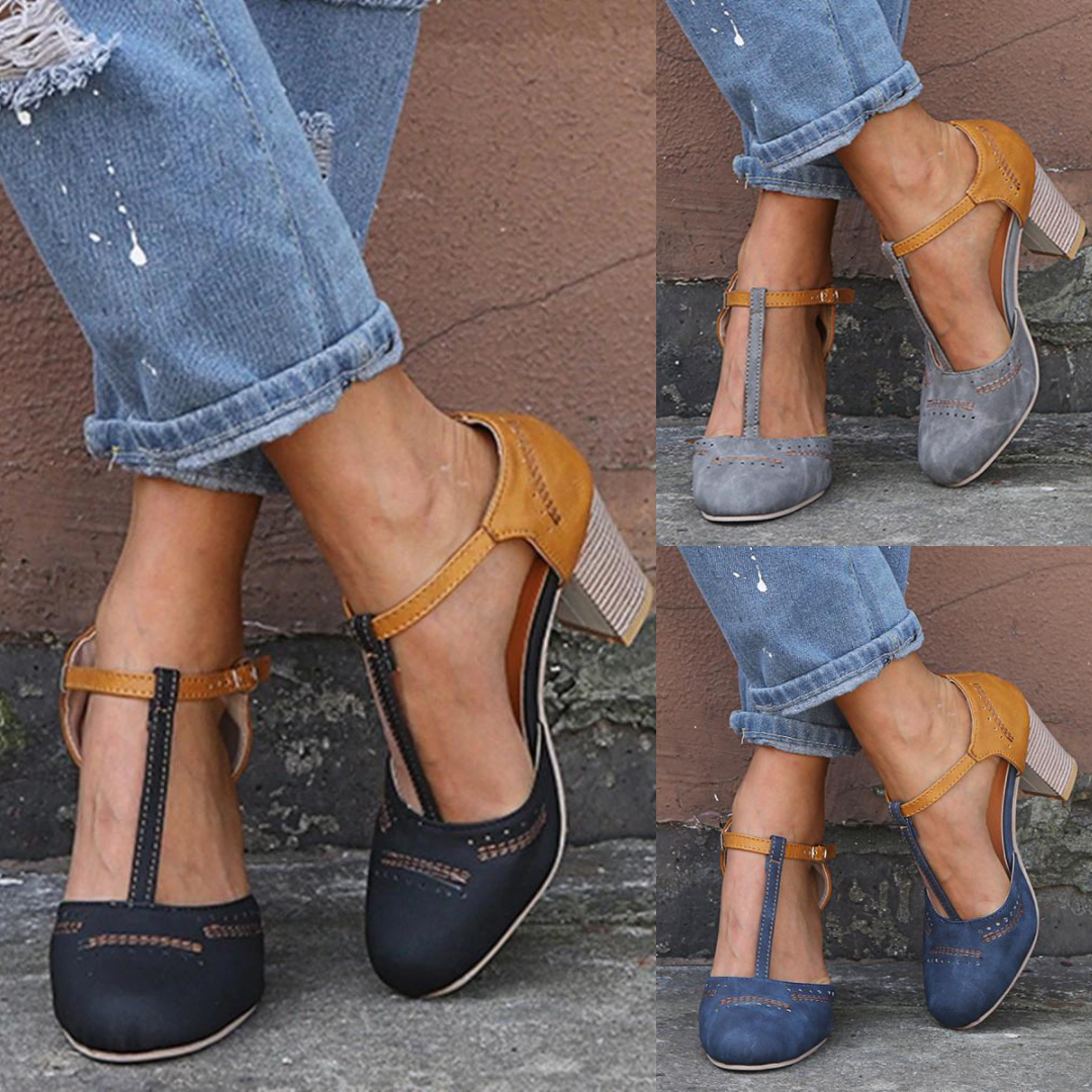 Vintage-Inspired Heels with a Pointed Toe - Women's