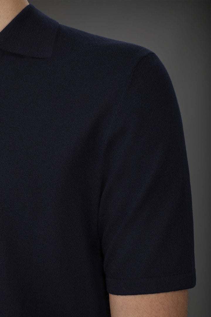 Cotton Crepe Derby Collar Polo Shirt for Men — gallery