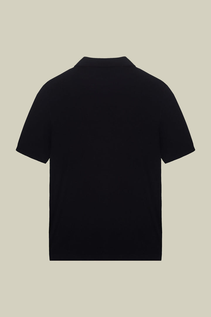 Cotton Crepe Derby Collar Polo Shirt for Men — gallery