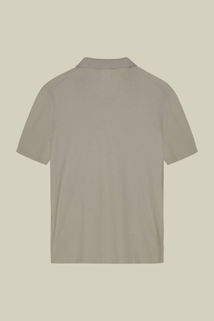 Cotton Crepe Derby Collar Polo Shirt for Men — gallery