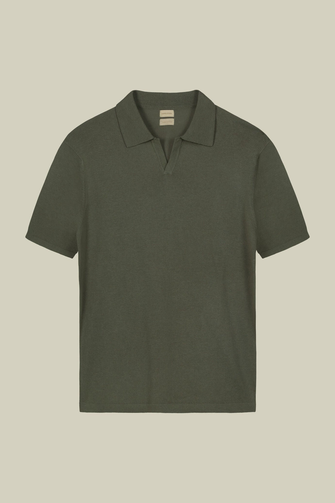 Cotton Crepe Derby Collar Polo Shirt for Men — gallery