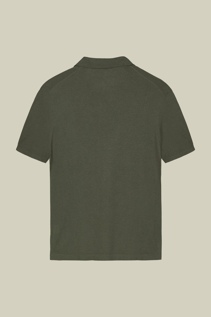 Cotton Crepe Derby Collar Polo Shirt for Men — gallery