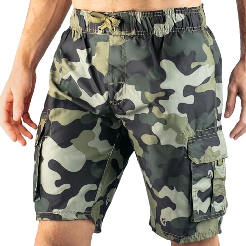 Camo Swim Trunks for Men