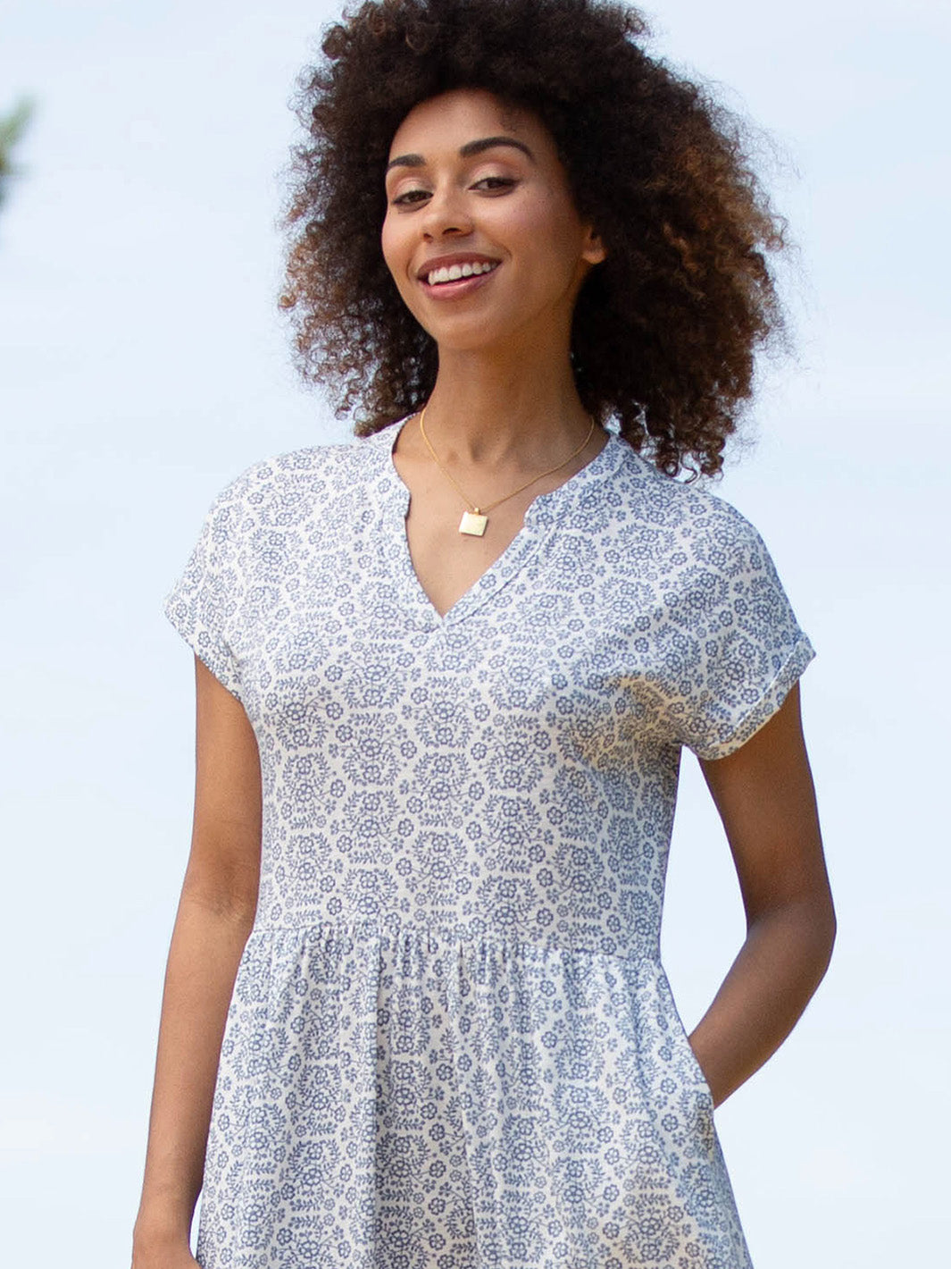 Ryall Slub Jersey Dress Heritage Floral — gallery