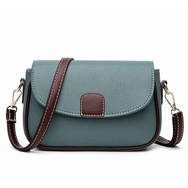 Crossbody Handbag in Lychee-Texture Vegan Leather