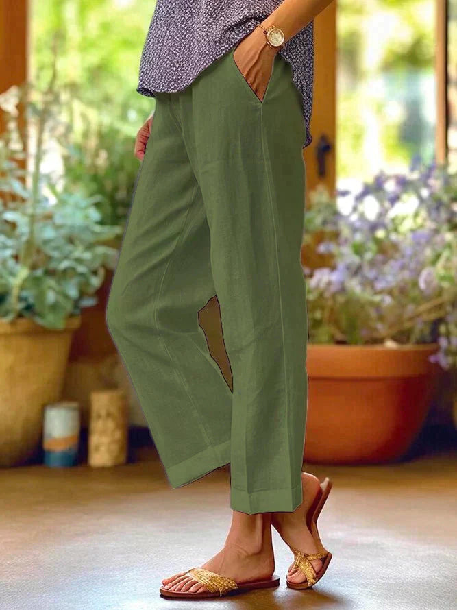 Lightweight Wide-Leg Trousers for Summer