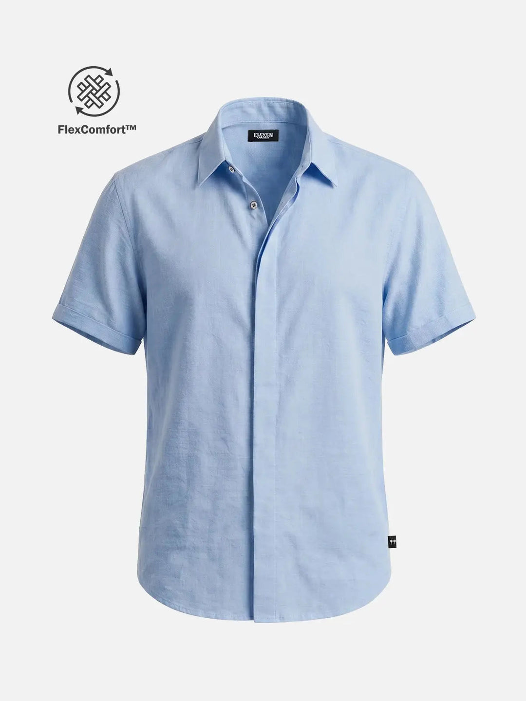 Linen Cotton Blend Short Sleeve Shirt for Men - gallery